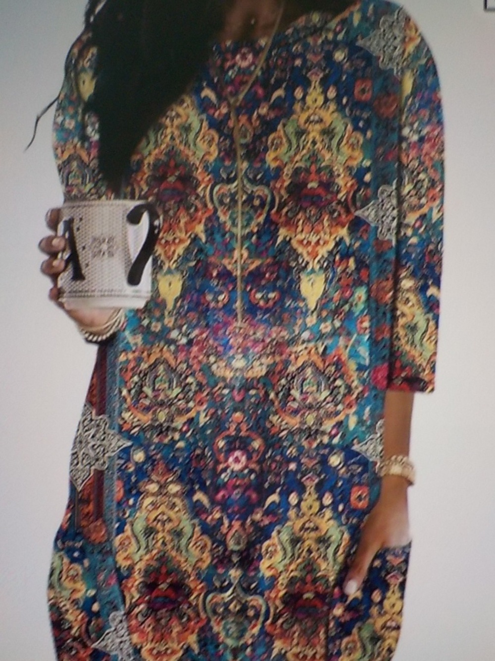 LONG TUNIC 3/4 SLEEVES